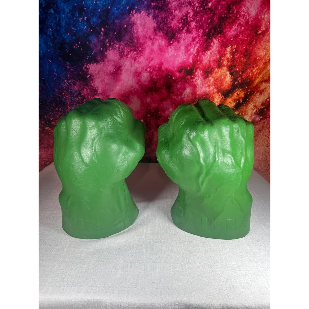 TESTED Vintage 2003 Marvel Hulk Hands  Foam Smash Fists Universal Studios